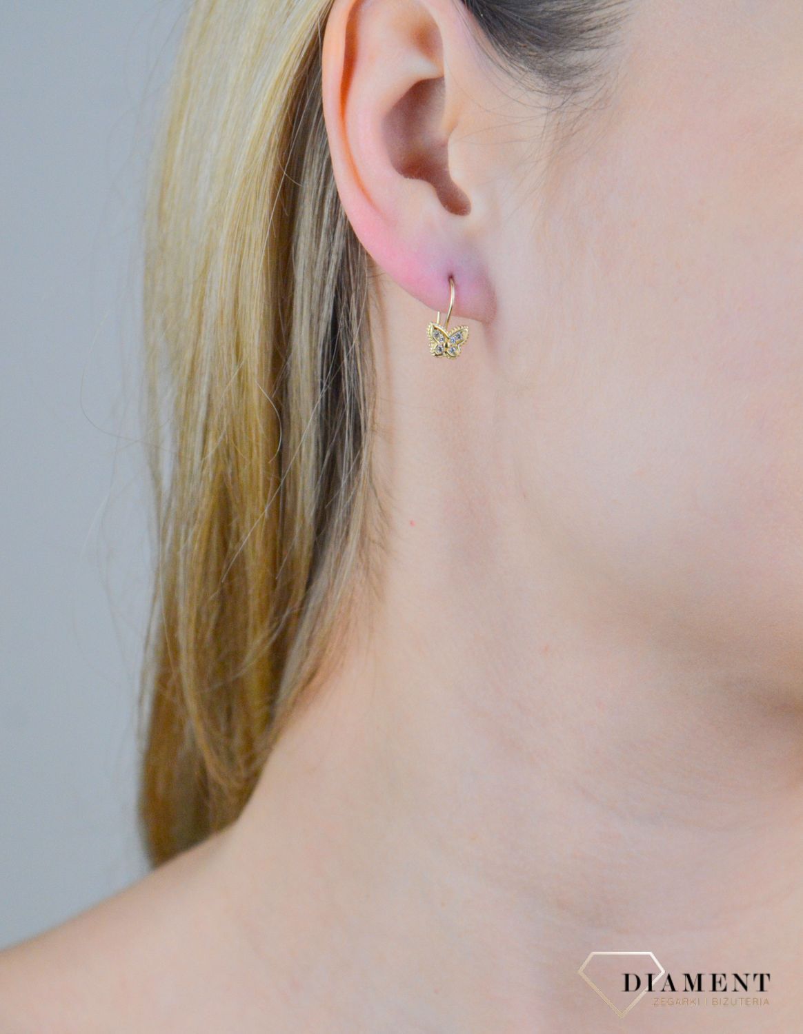 Kolczyki dziecięce motylki z cyrkoniami próba 375, KL 12156 375 (1).jpg